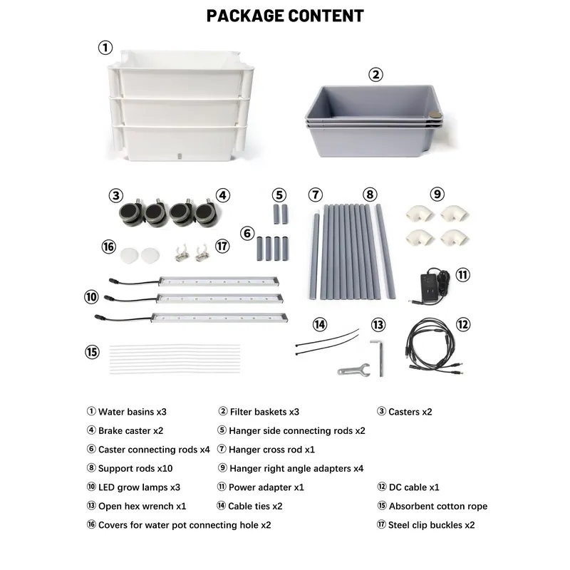 Kit de culture intérieure inte - Urban Farming Hydroponic System avis et prix